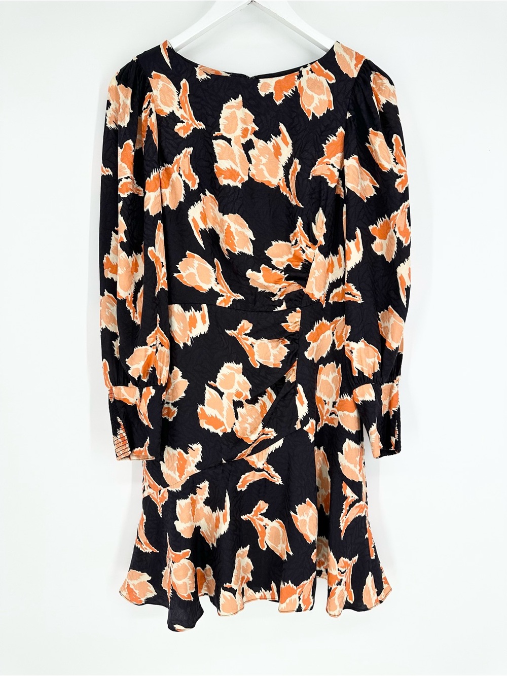 Rebecca Taylor Ikat Blossom Jacquard Silk Blend Dress in Aubergine